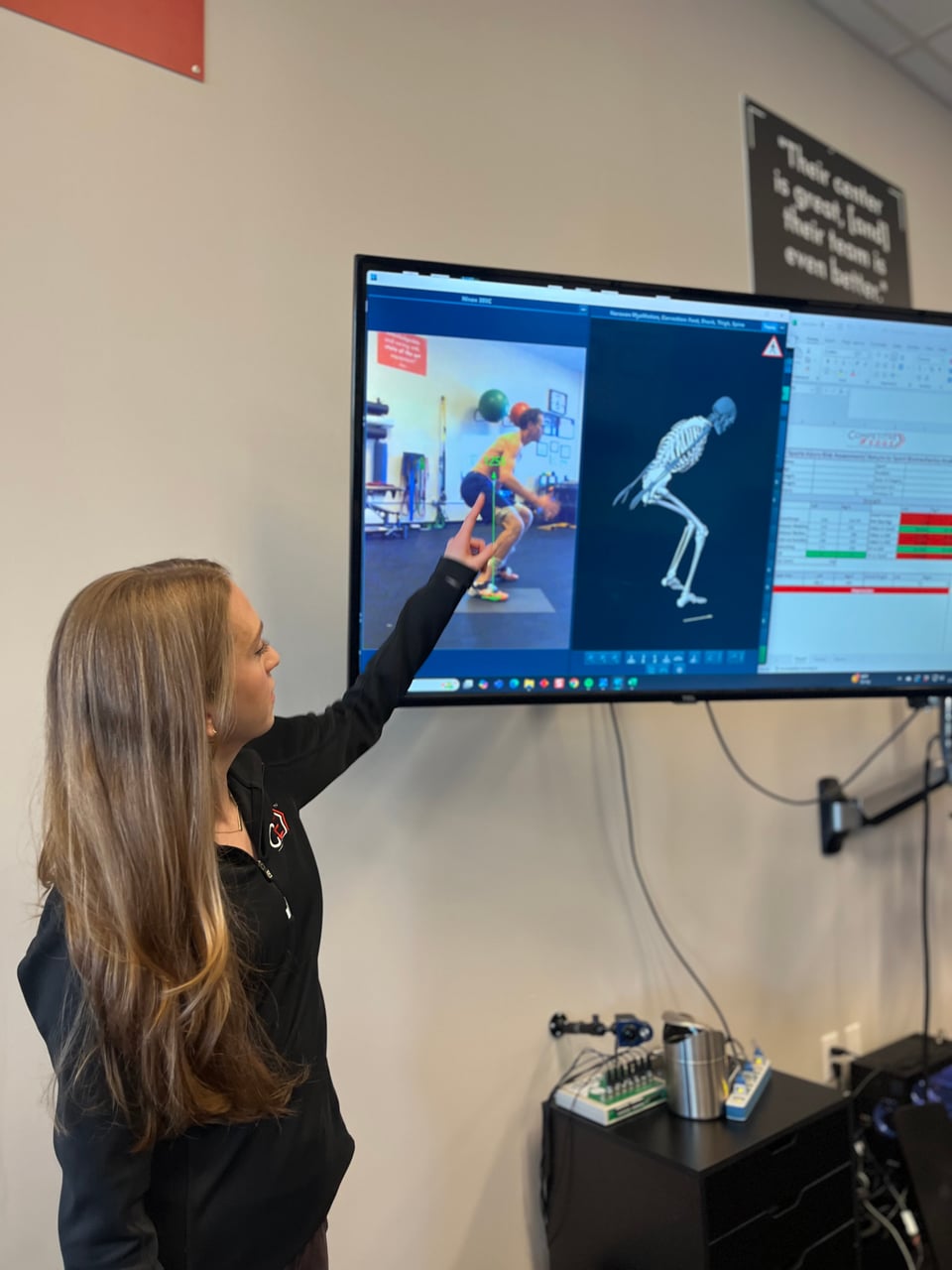 Postural assessment with EMG sensor placement on lower back