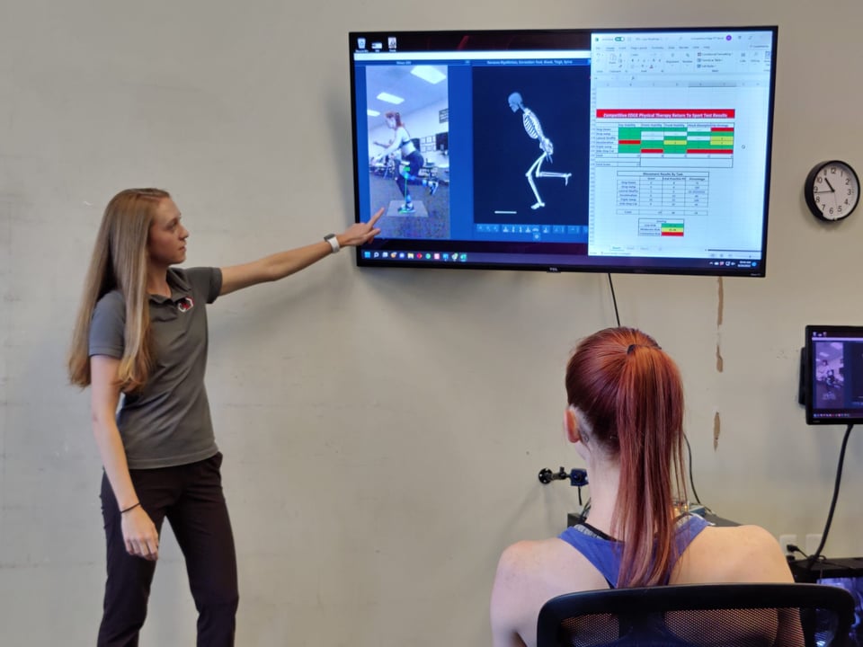 Jump testing on force plate for ACL and knee assessment