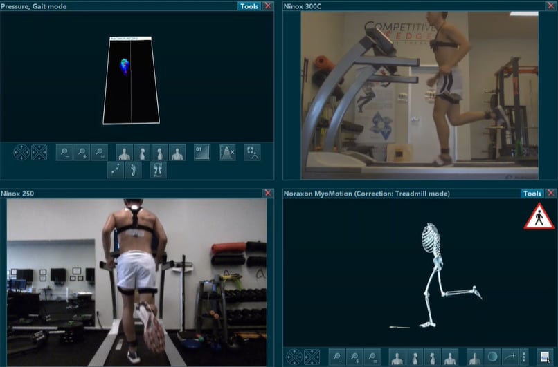 3D motion sensors capturing movement data