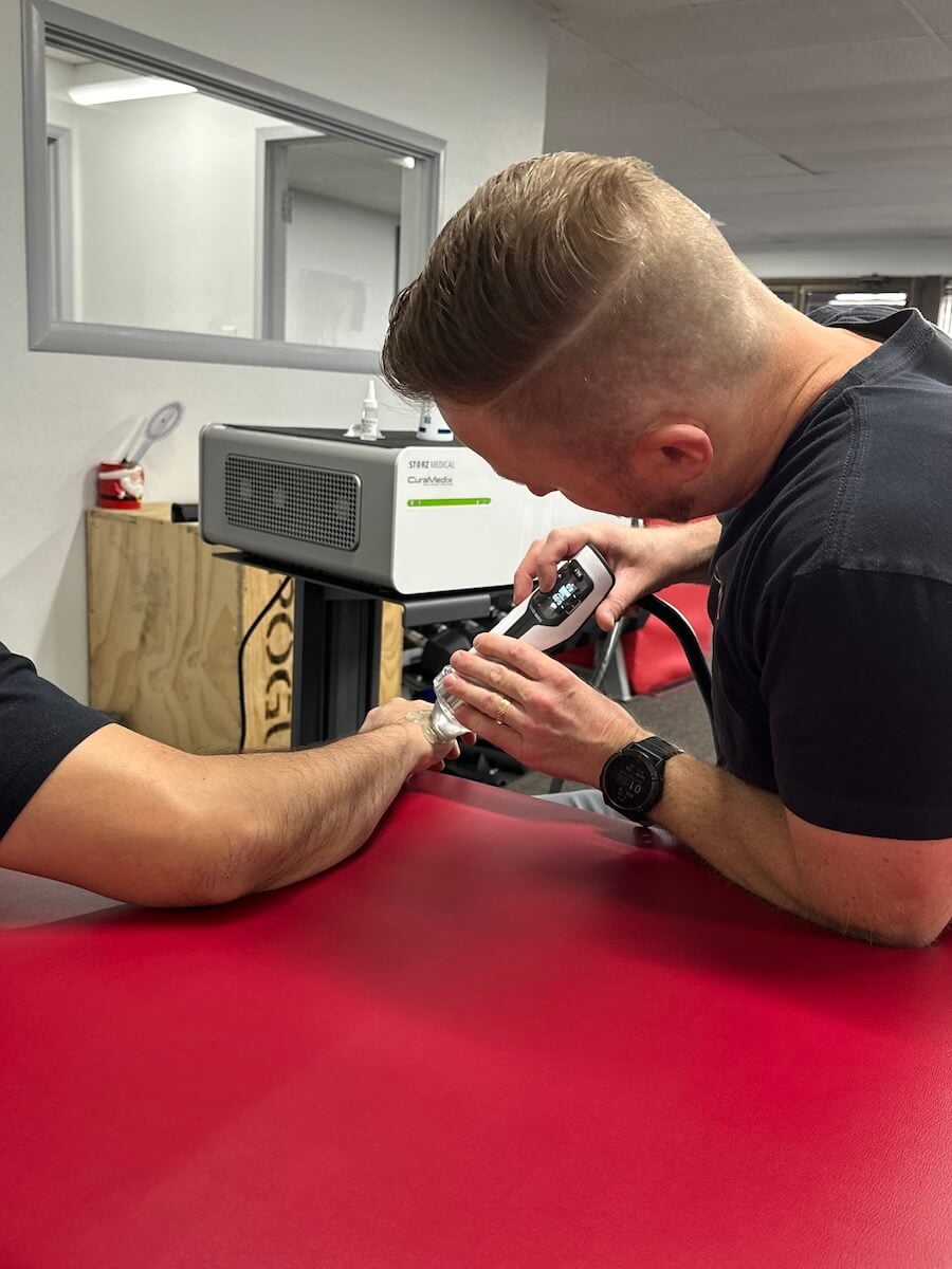 Regenerative therapy treatment on wrist