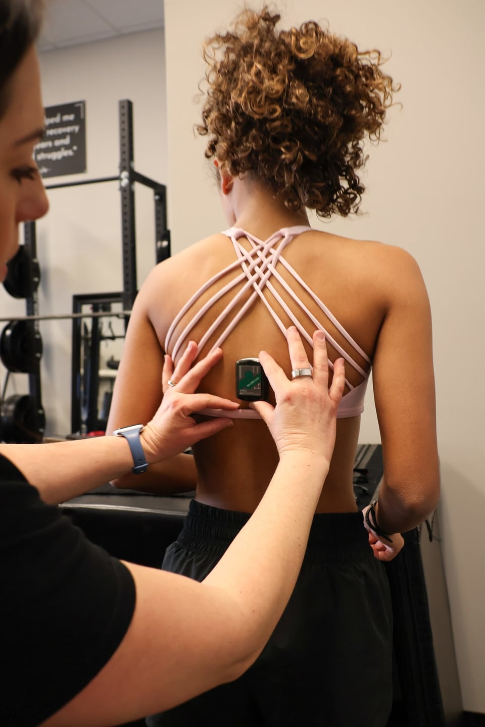EMG biofeedback sensor placement